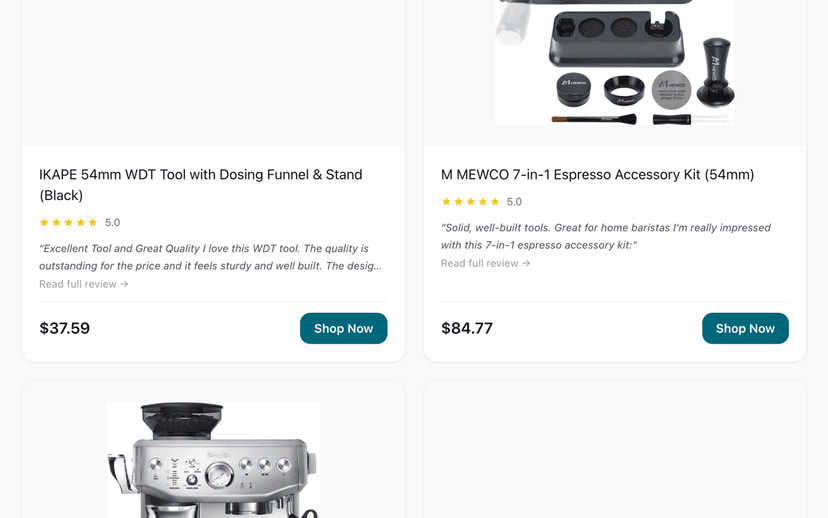 ShopEssentialsHub: Curated Product Recommendation Platform (2025) project screenshot