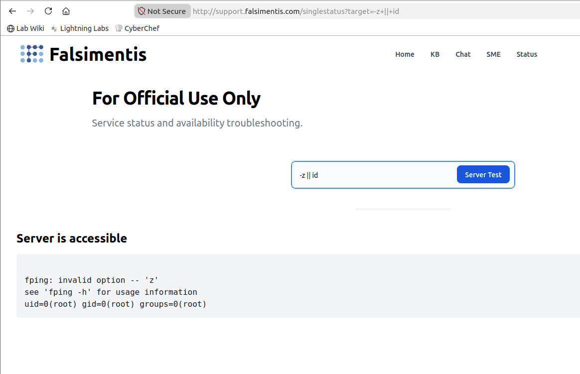 Escalate to command injection