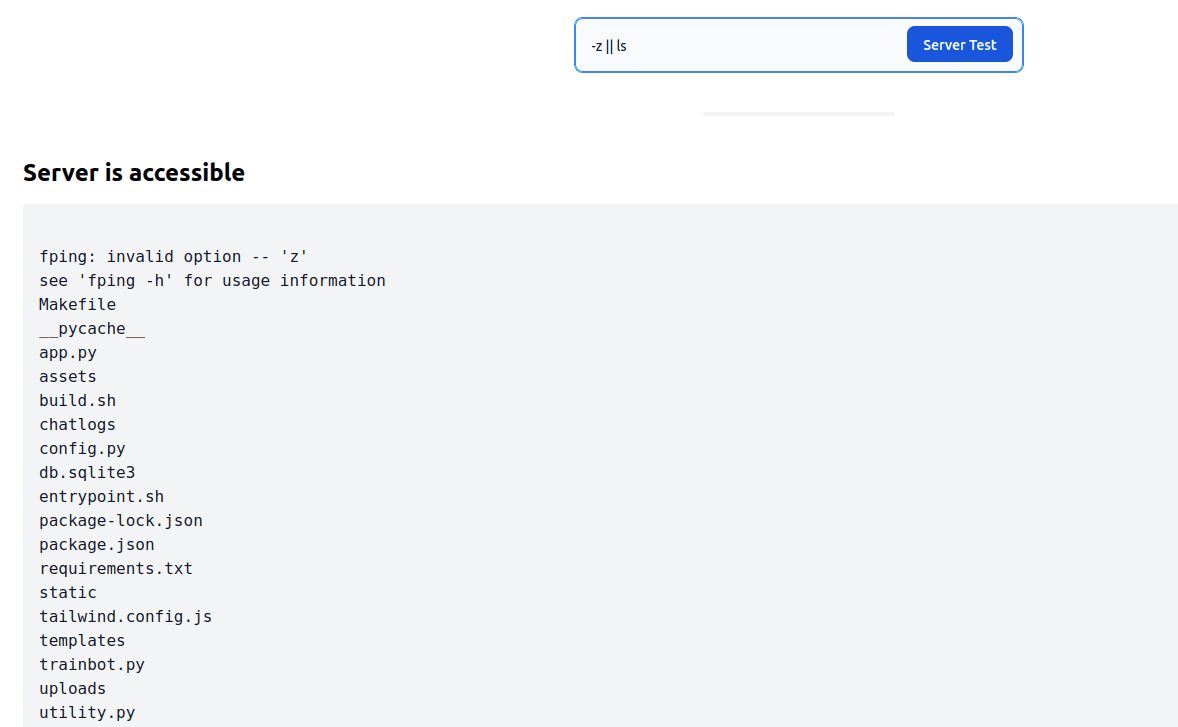 Enumerate the application