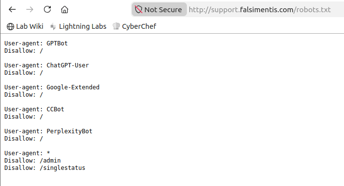 Read robots.txt