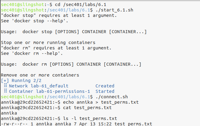Create a file with the default umask
