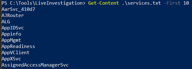 Sanity-check the snapshot