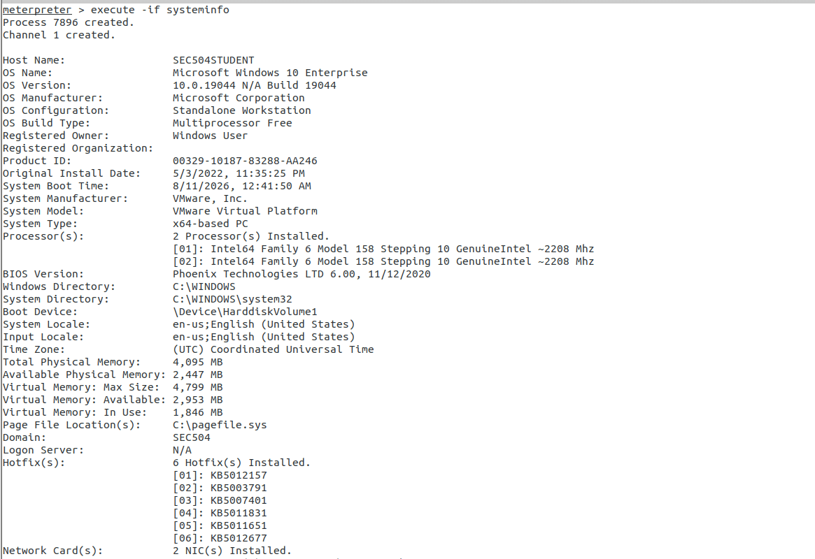 systeminfo