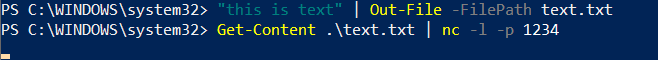 File transfer, both directions