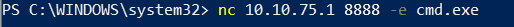Windows bind shell