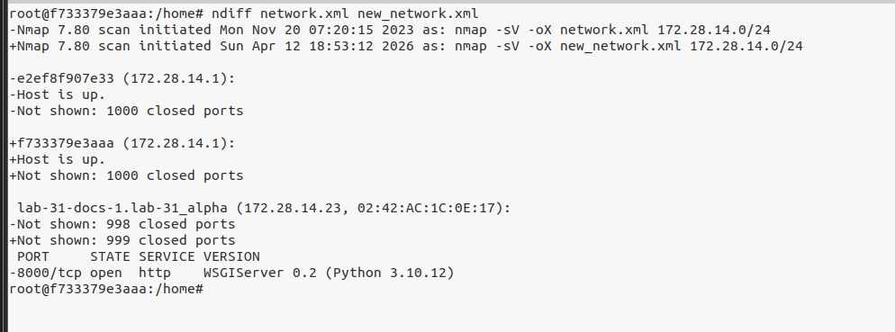 ndiff: detect scan-over-scan change