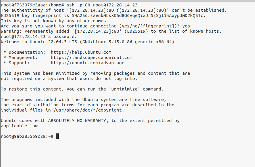 SSH on a non-standard port