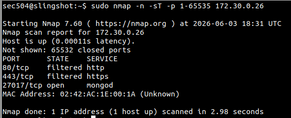 Find and version-detect MongoDB on .26