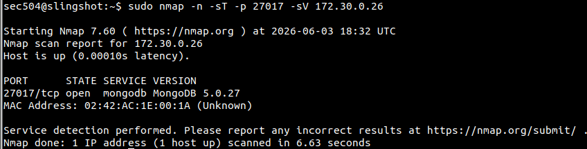 Version detection on MongoDB