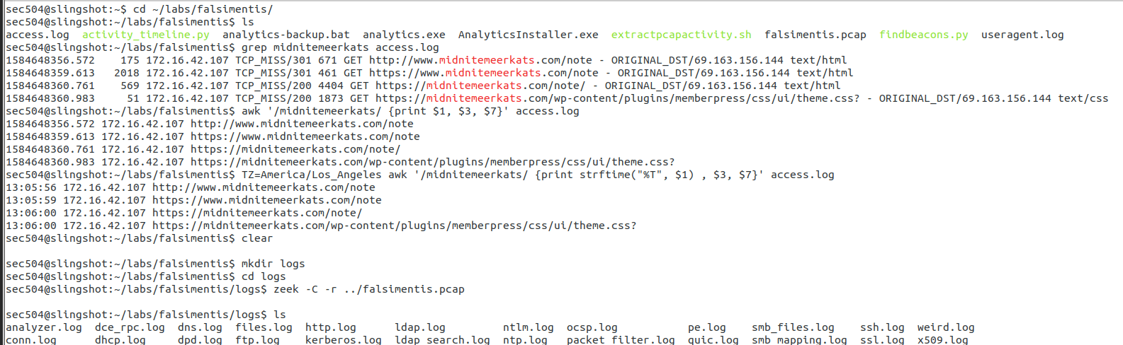 Stage the falsimentis dataset