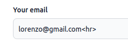 hr in email field